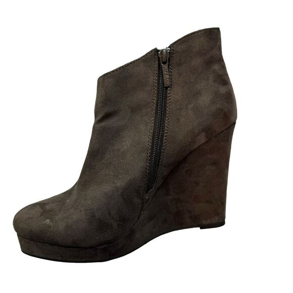 Michael Antonio Brown Wedge Boots Size 10 - Picture 8 of 10